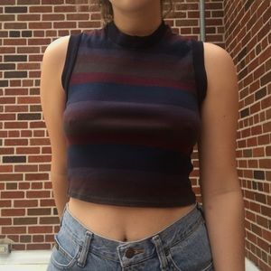 STRIPED CROPPED THANK